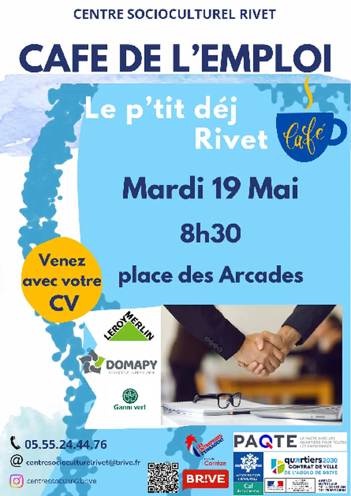 Café de l'emploi (Place des Arcades)