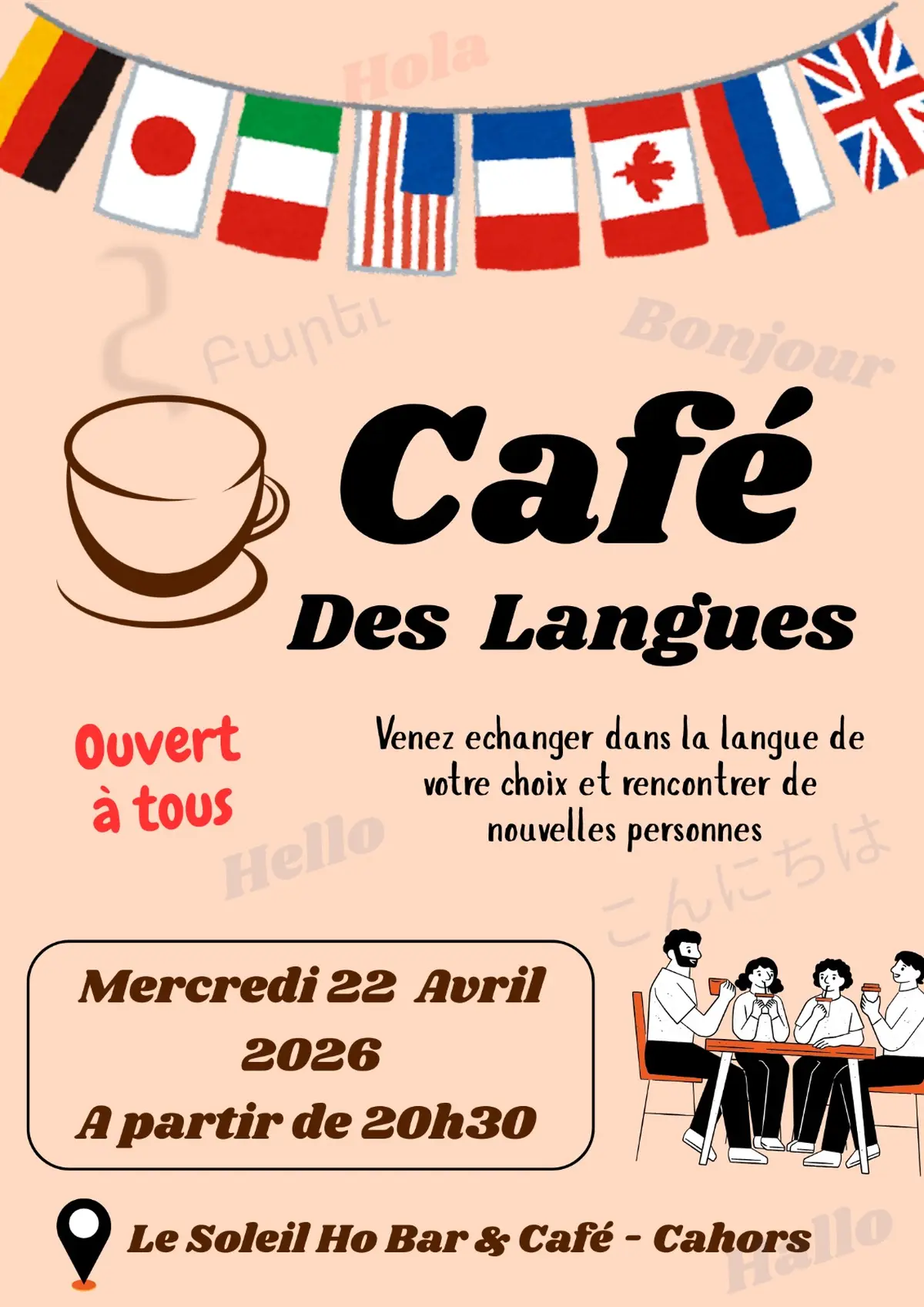 Café des Langues au Soleil Ho Bar & Café