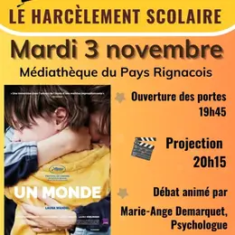 Café des parents : ciné-débat sur le harcèlement scolaire