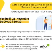 Café-échange découverte des métiers Service à la personne