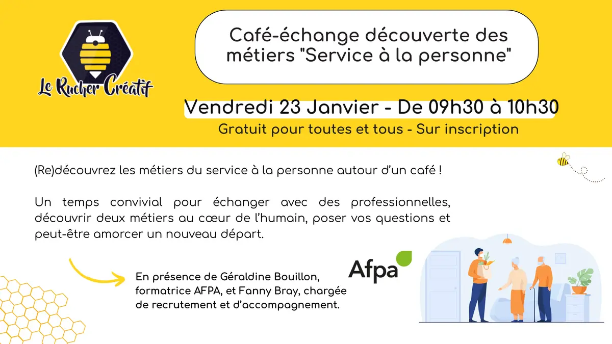 Café-échange découverte des métiers Service à la personne