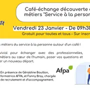 Café-échange découverte des métiers Service à la personne