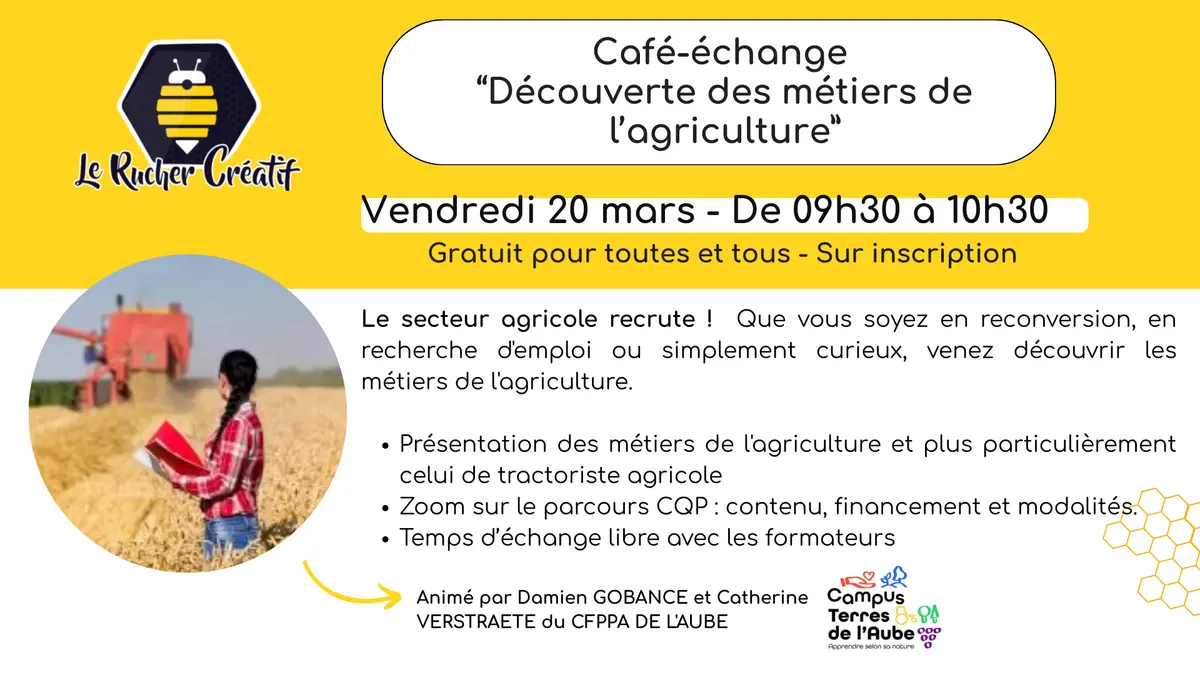 Café-échange : Les métiers de l'agriculture