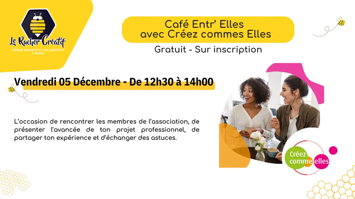 Café Entr'Elles avec Créez Comme Elles
