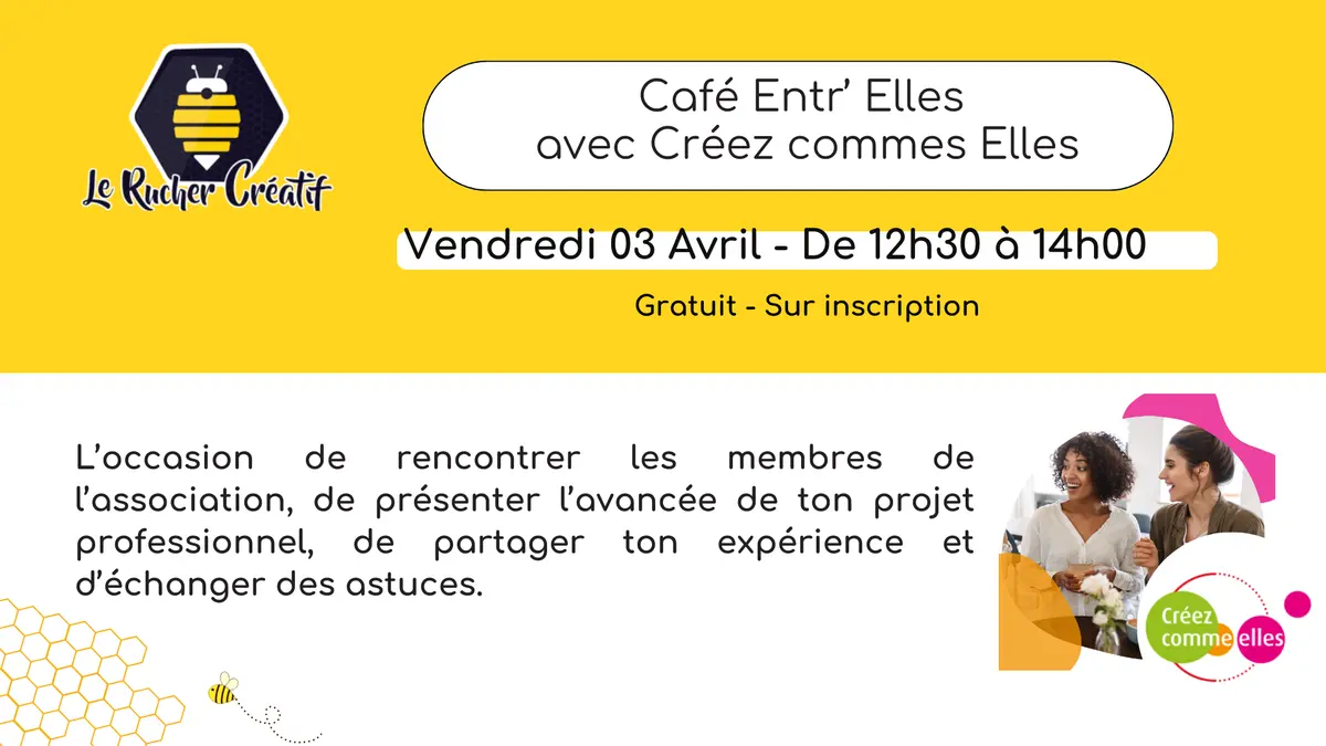 Café Entr'Elles avec Créez Comme Elles
