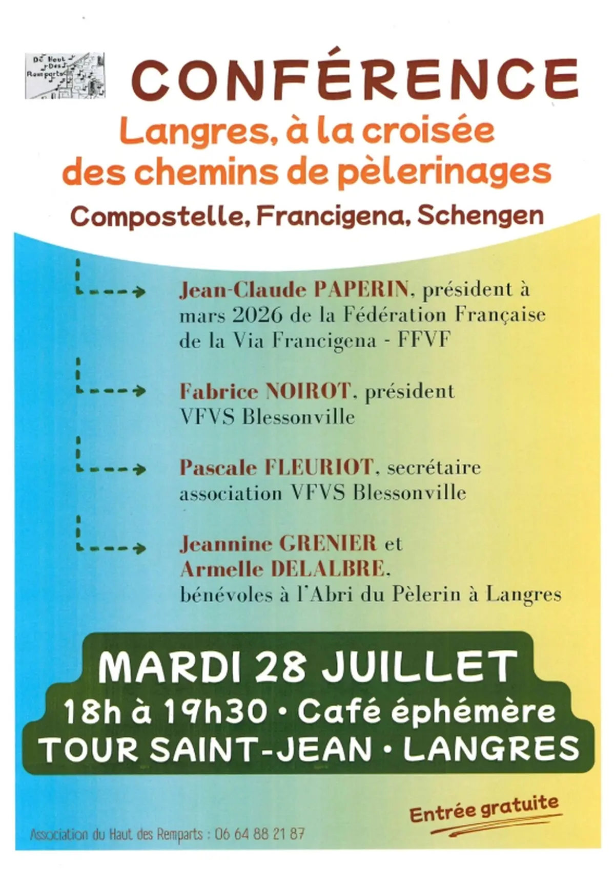 Café éphémère - Conférence à la croisée des chemins de pèlerinages