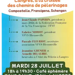 Café éphémère - Conférence à la croisée des chemins de pèlerinages