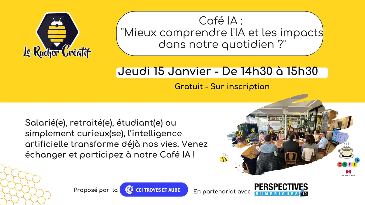 Café IA : mieux comprendre l'IA et les impacts dans notre quotidien ?