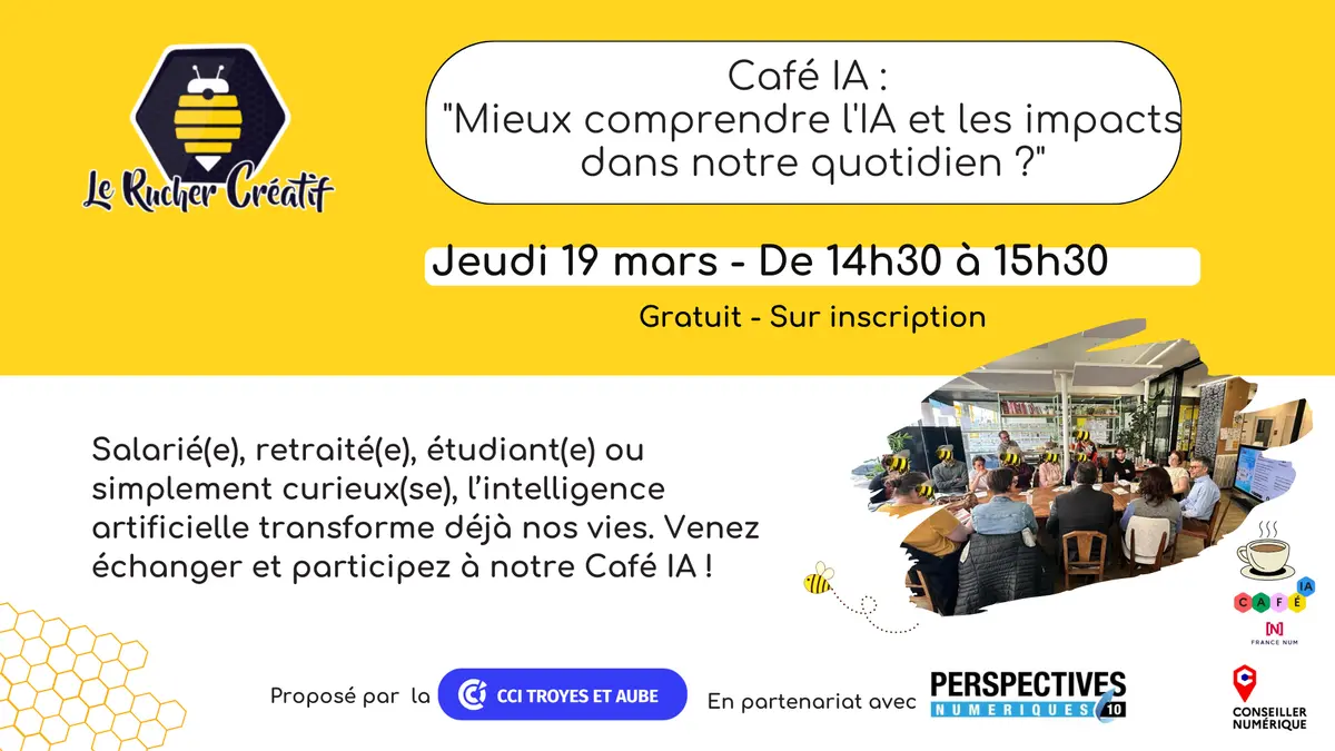 Café IA : mieux comprendre l'IA et les impacts dans notre quotidien ?