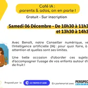 Café IA : parents &amp; ados, on en parle !