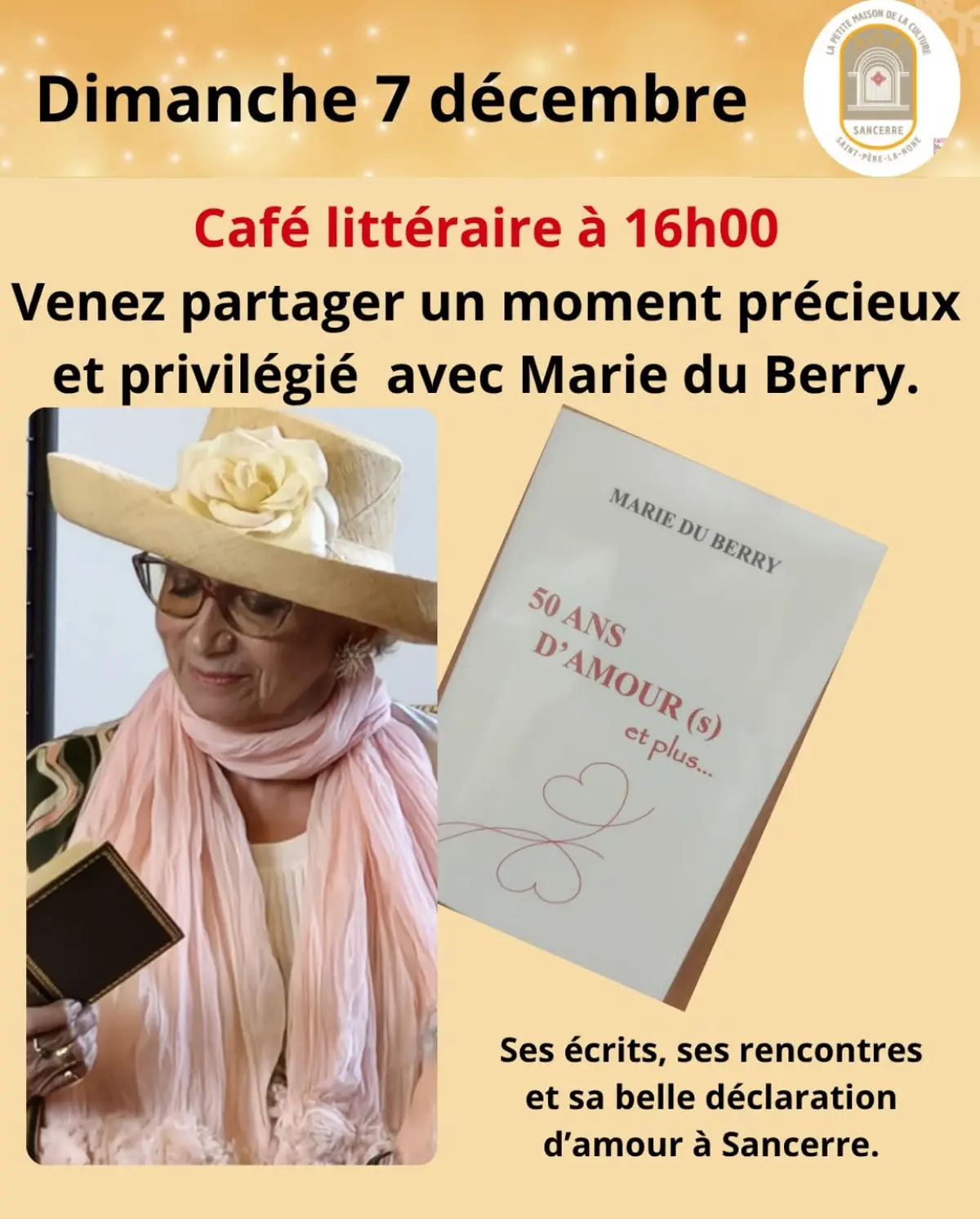Café Littéraire avec Marie du Berry