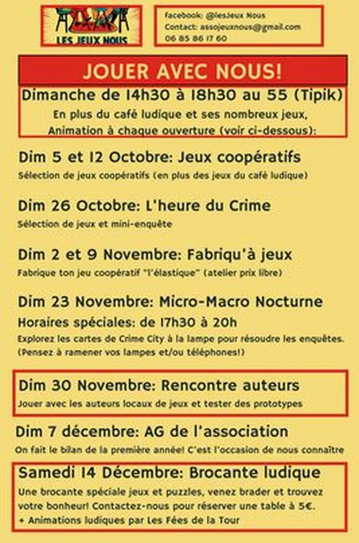 Café ludique : Brocante