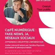 Café numérique : fake news, IA, réseaux sociaux