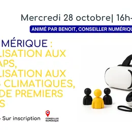 Café numérique : Sensibilisation aux handicaps, sensibilisation aux risques climatiques, gestes de premiers secours