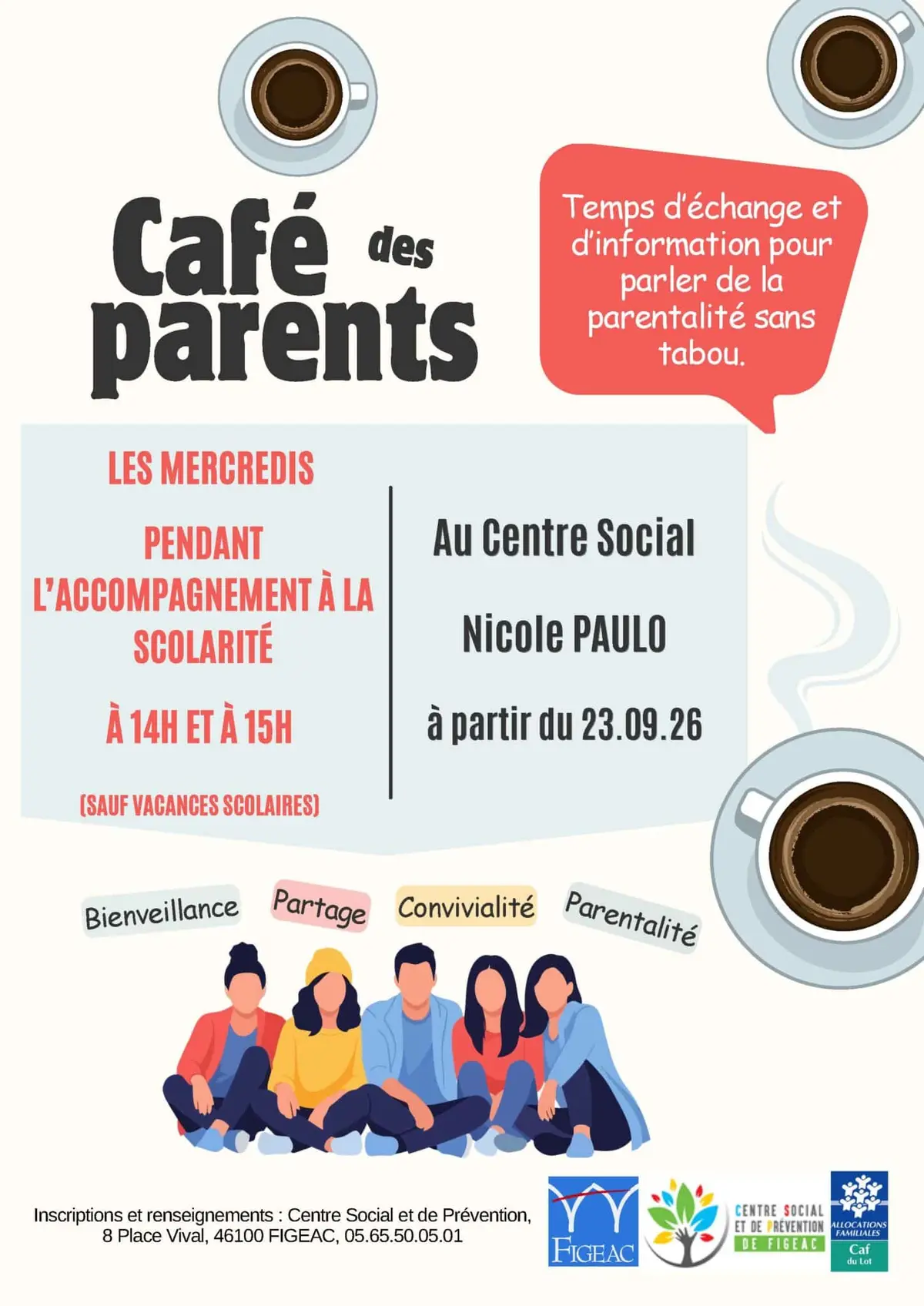 Café Parents au Centre Social de Figeac