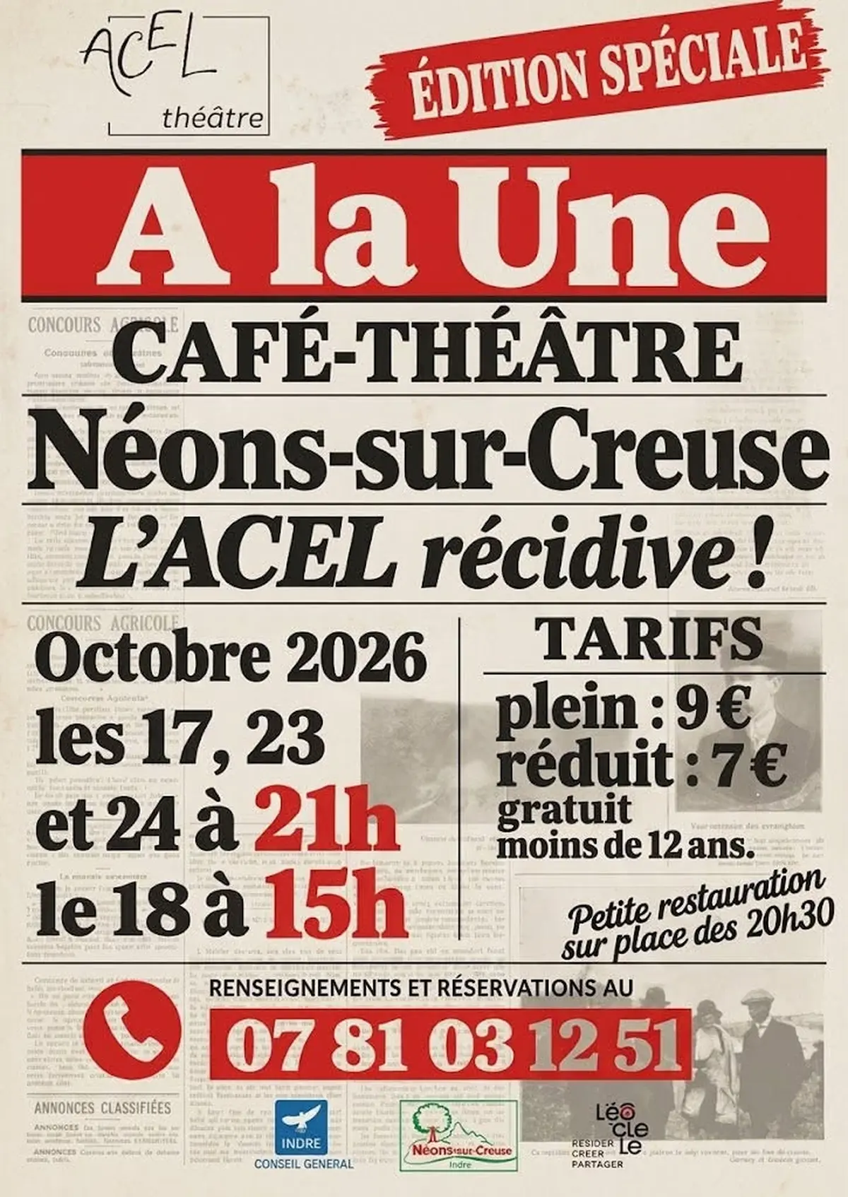 Café théâtre A la une !