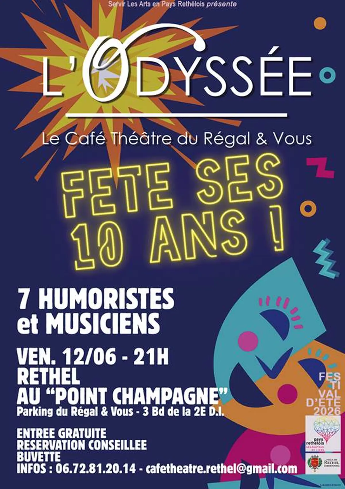 Café-théatre L'Odyssée fête ses 10 ans !