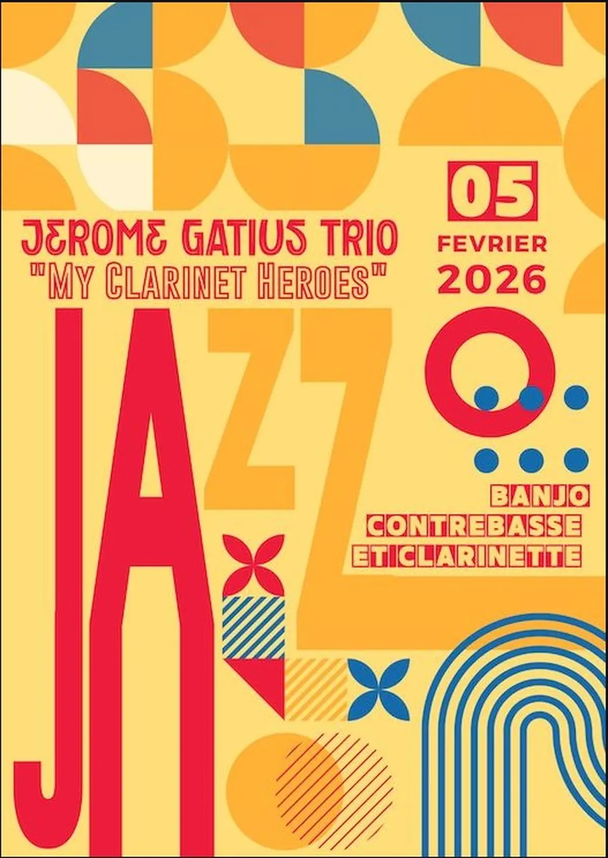 Café théâtre Le Zèbre : Jérôme Gatius My Clarinet Heroes