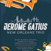 Café théâtre Le Zèbre : Jérôme Gatius New Orléans Trio