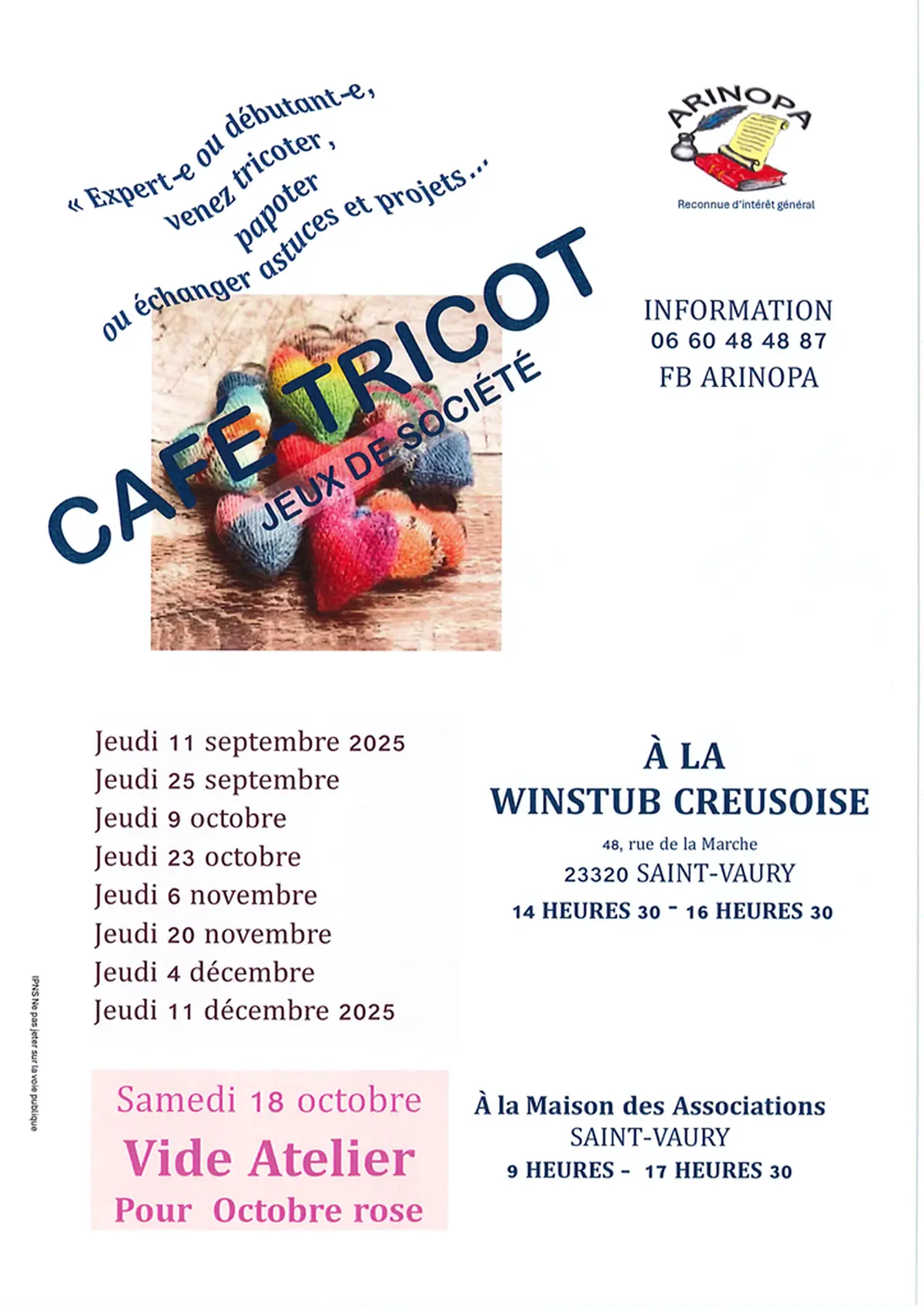 Café-tricot et jeux de société