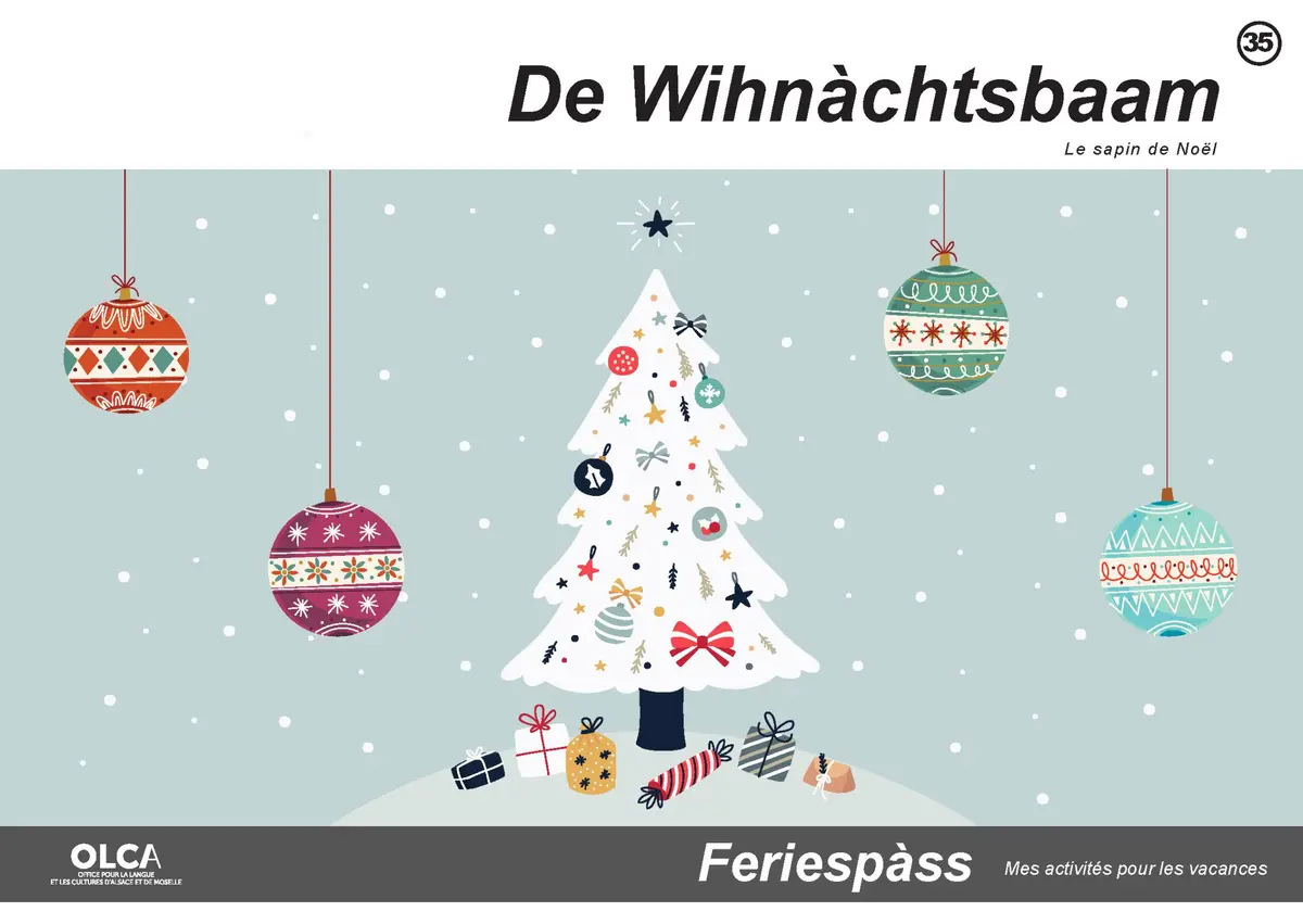 Cahier d'activités en alsacien pour enfants : le Feriespàss de l'OLCA