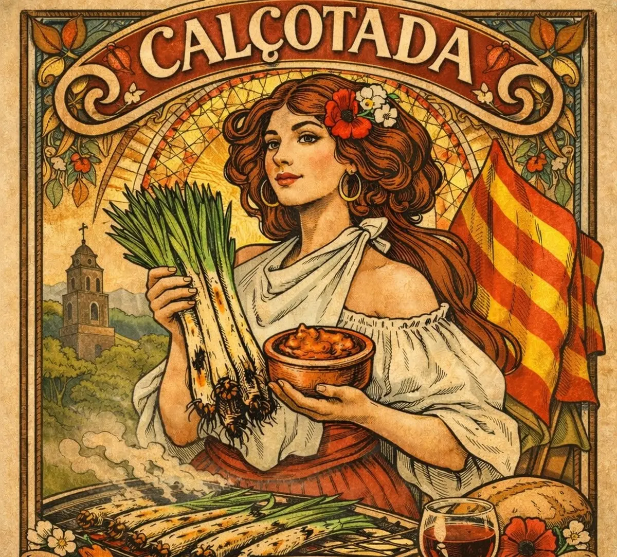 Calçotada Au Château Cap De Fouste