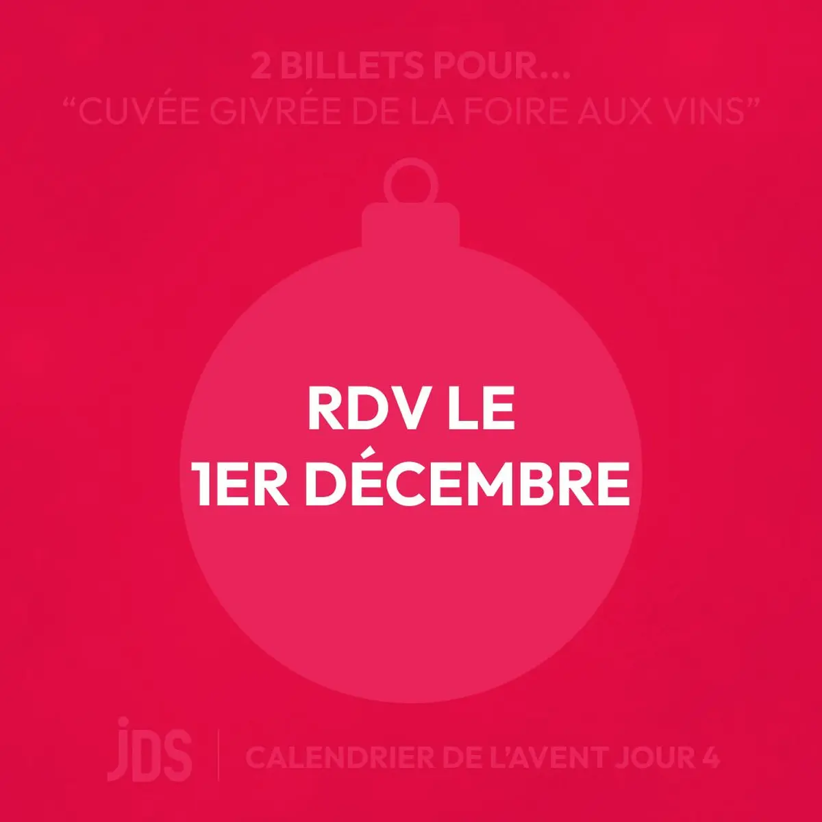 Post Instagram calendrier de l'Avent 2024