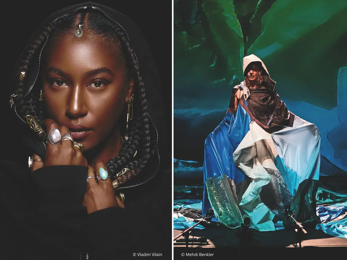 Domnique Fils-Aimé à gauche, Camille à droite