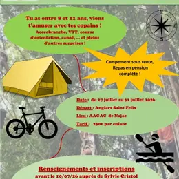 Camp nature en tente