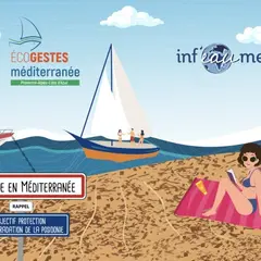 Campagne Inf'eau mer à la plage du Bestouan