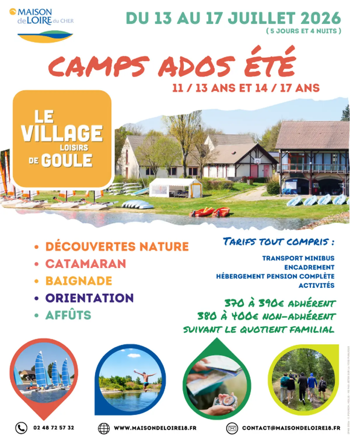Camps nature pour ados