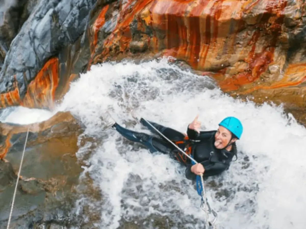 Canyoning à dans le canyon de petit Galet à Langevin (97)