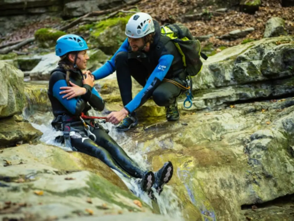 Canyoning au Canyon d’Angon près d'Annecy (74)