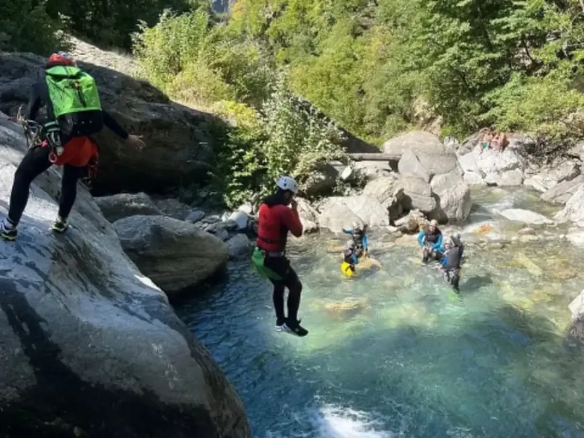 Canyoning au canyon de l'Eau Rousse à La Léchère (73)