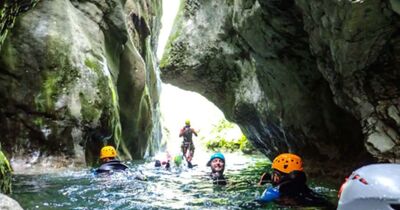 Canyoning au Pont du Diable &agrave; Bellecombe-en-Bauges (73)