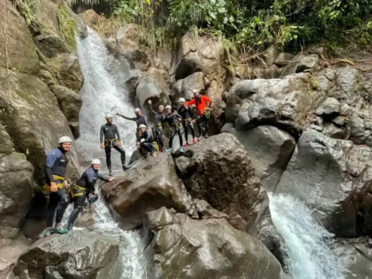 Canyoning aux cascades de Vauchelet en Basse-Terre (971)