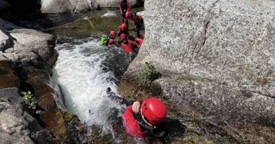 Canyoning dans le Bas Chassezac &agrave; Pied-de-Borne (48)