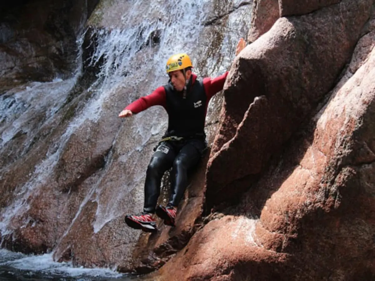 Canyoning dans le canyon de la Vacca