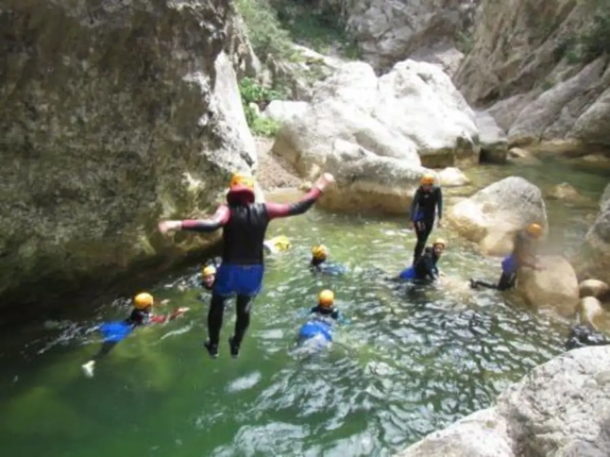 Canyoning dans le canyon de Molitg (66)