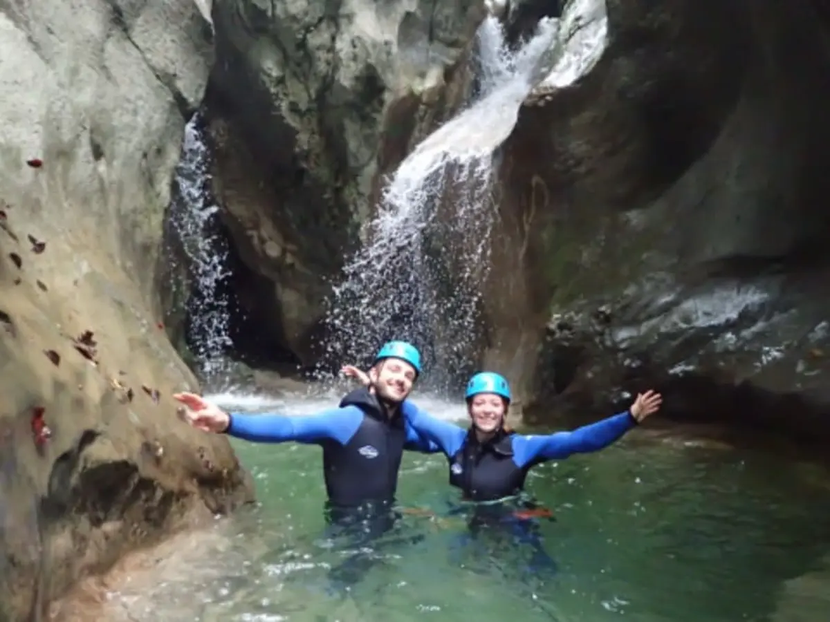 Canyoning découverte au canyon d'Angon à Annecy (74)