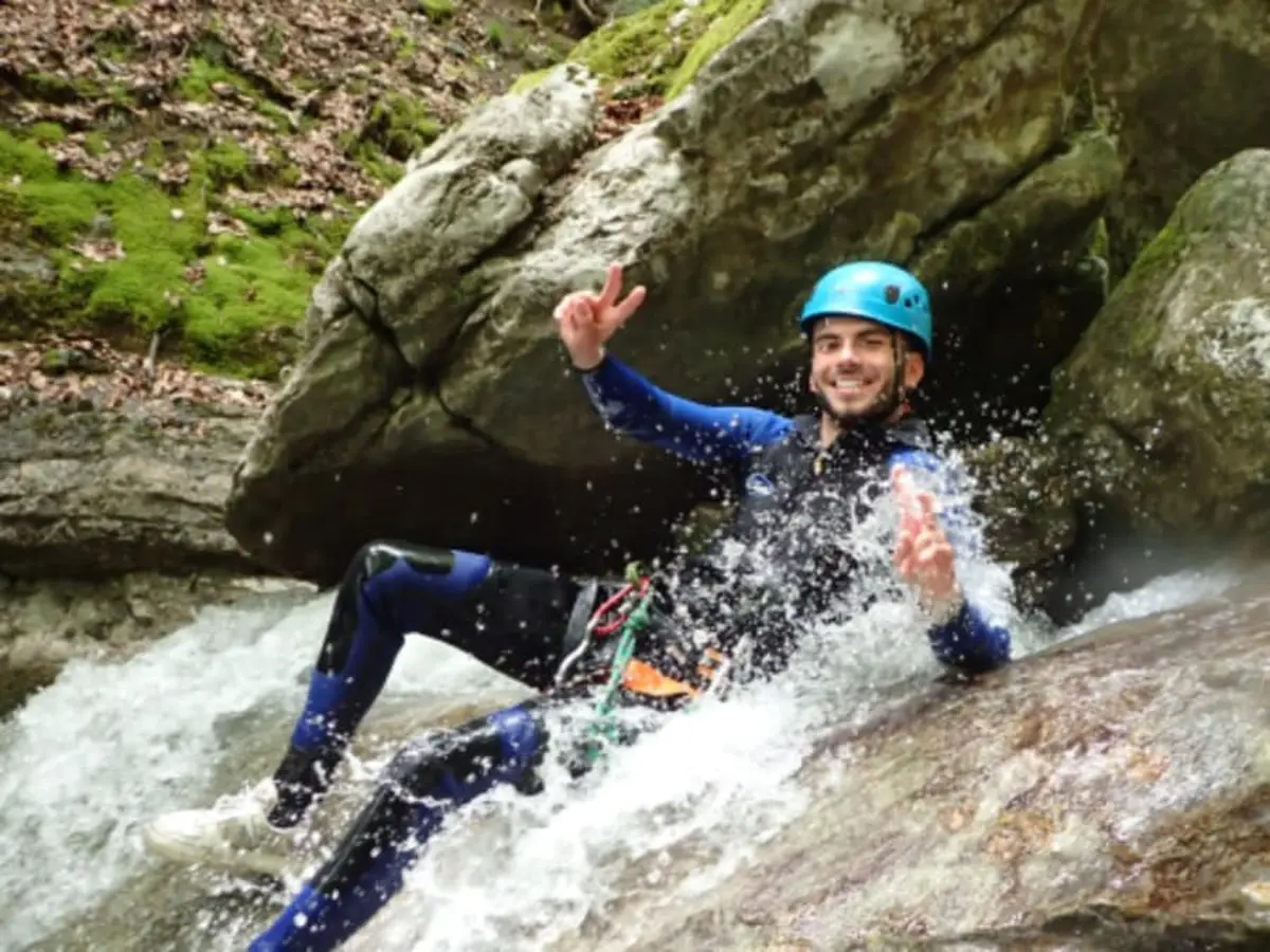 Canyoning découverte au canyon Montmin à Annecy (74)