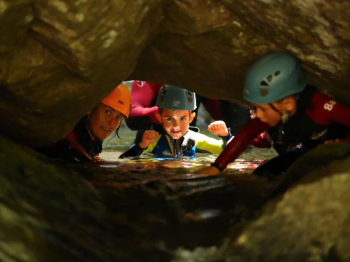 Canyoning familial au canyon Basse-Besorgues (07)