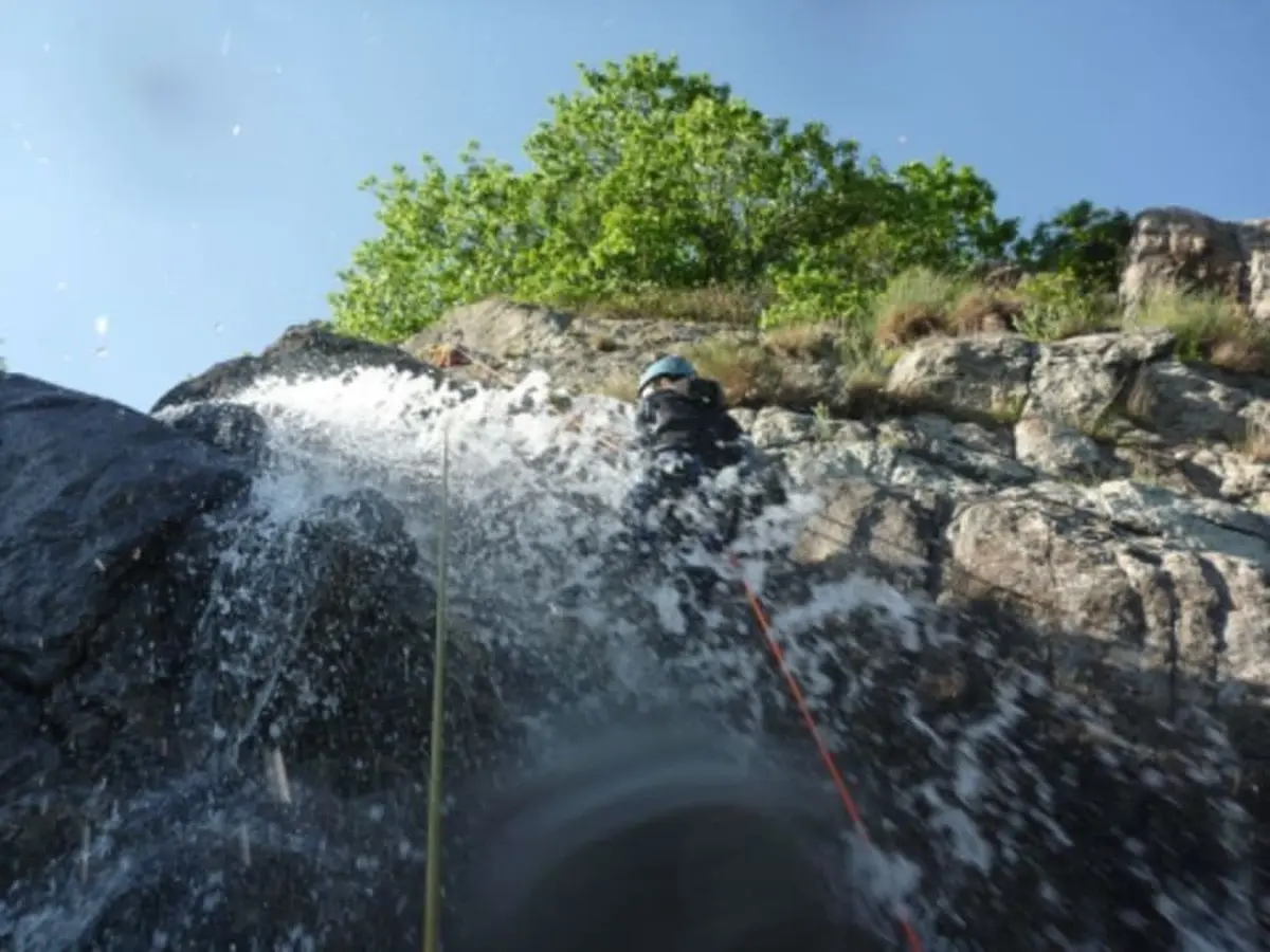 Canyoning  Sportif dans les Gorges de la Haute Borne (07)