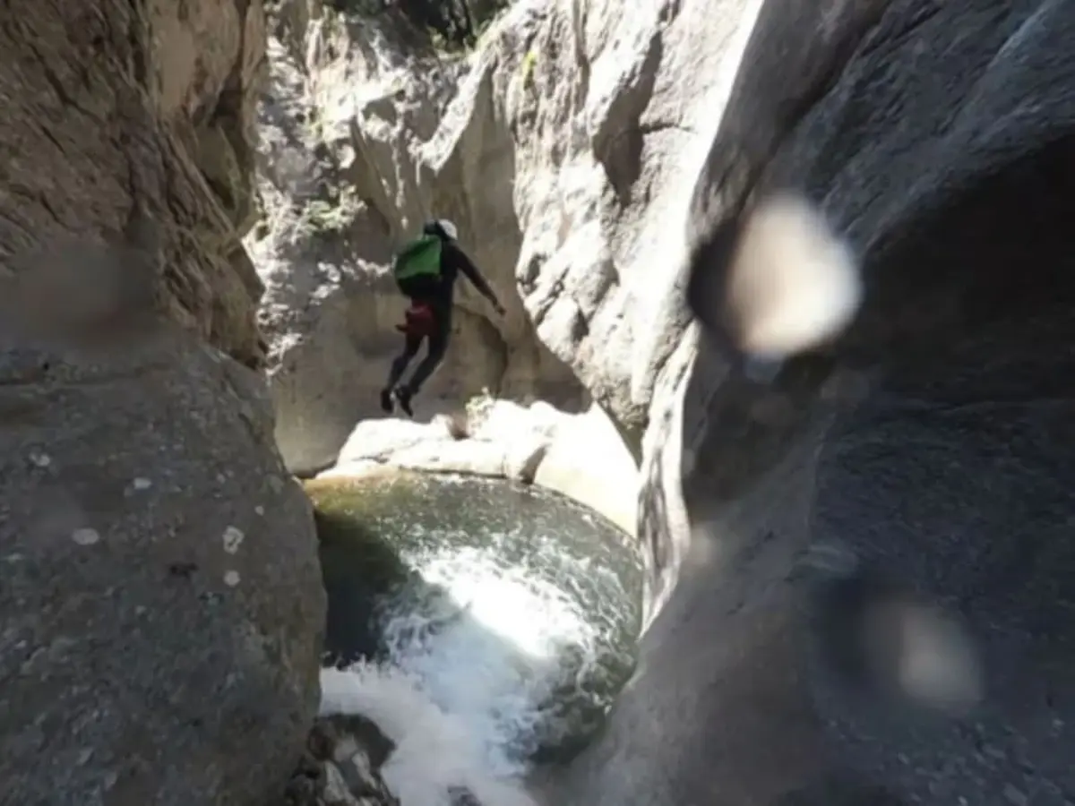 Canyoning sportif du Llech près de Perpignan (66)