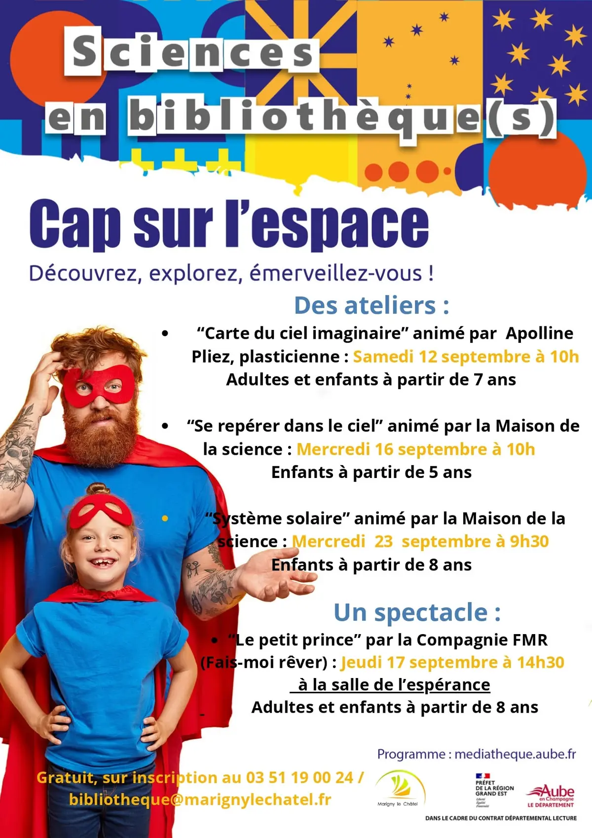 'Cap sur l'espace' à la Bibilothèque de Marigny-le-Châtel (Copie)