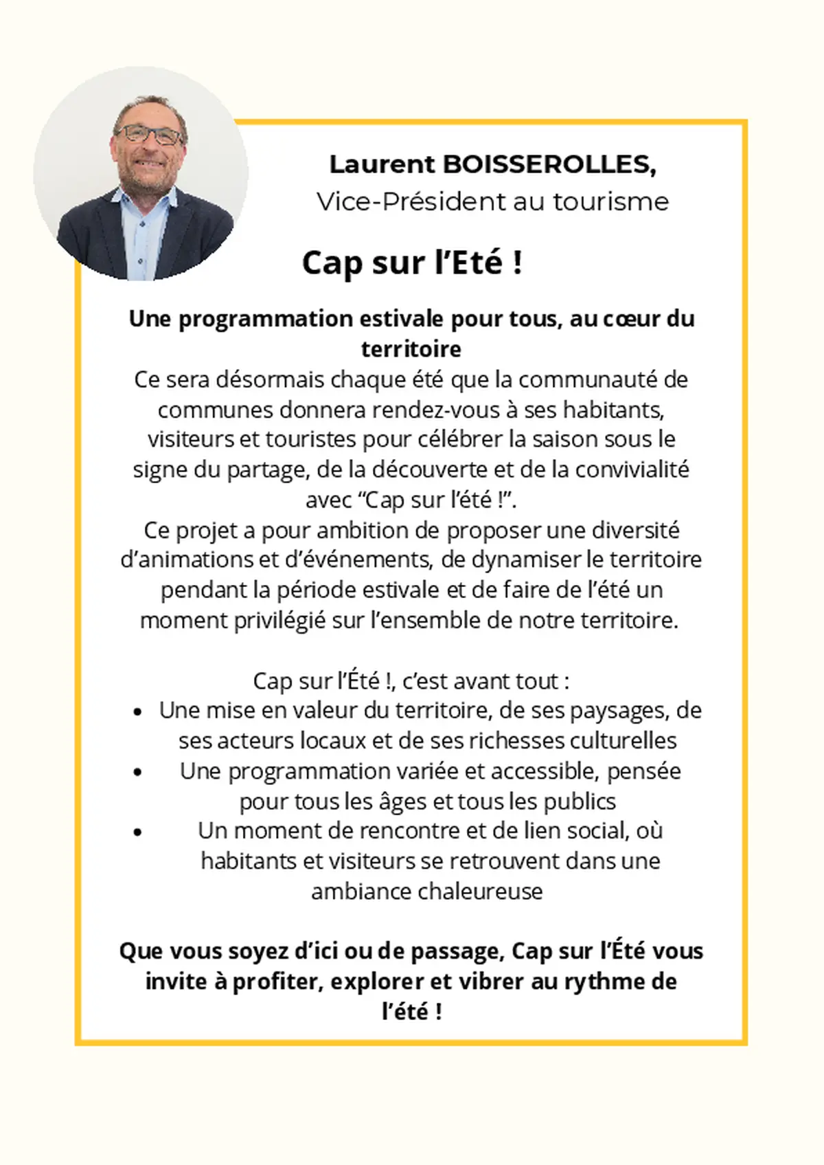 Cap sur l'Eté !
