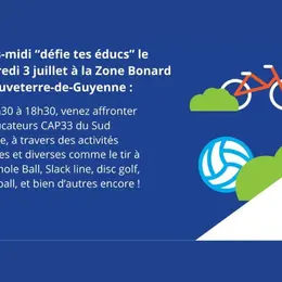 Cap33 : défie des éducs