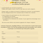 Carnaval - Concours déguisements