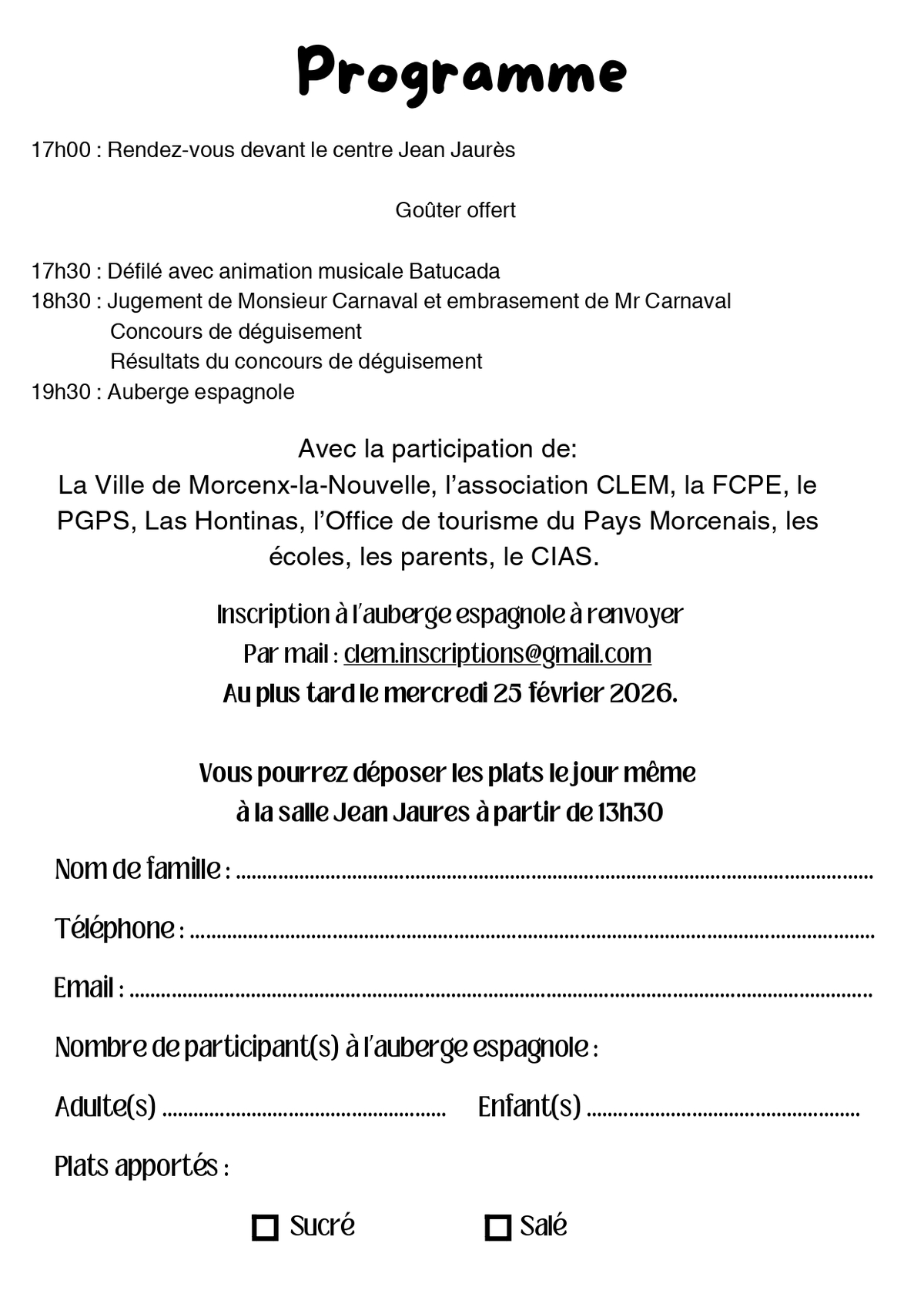 Carnaval - Contes, Histoires et Légendes