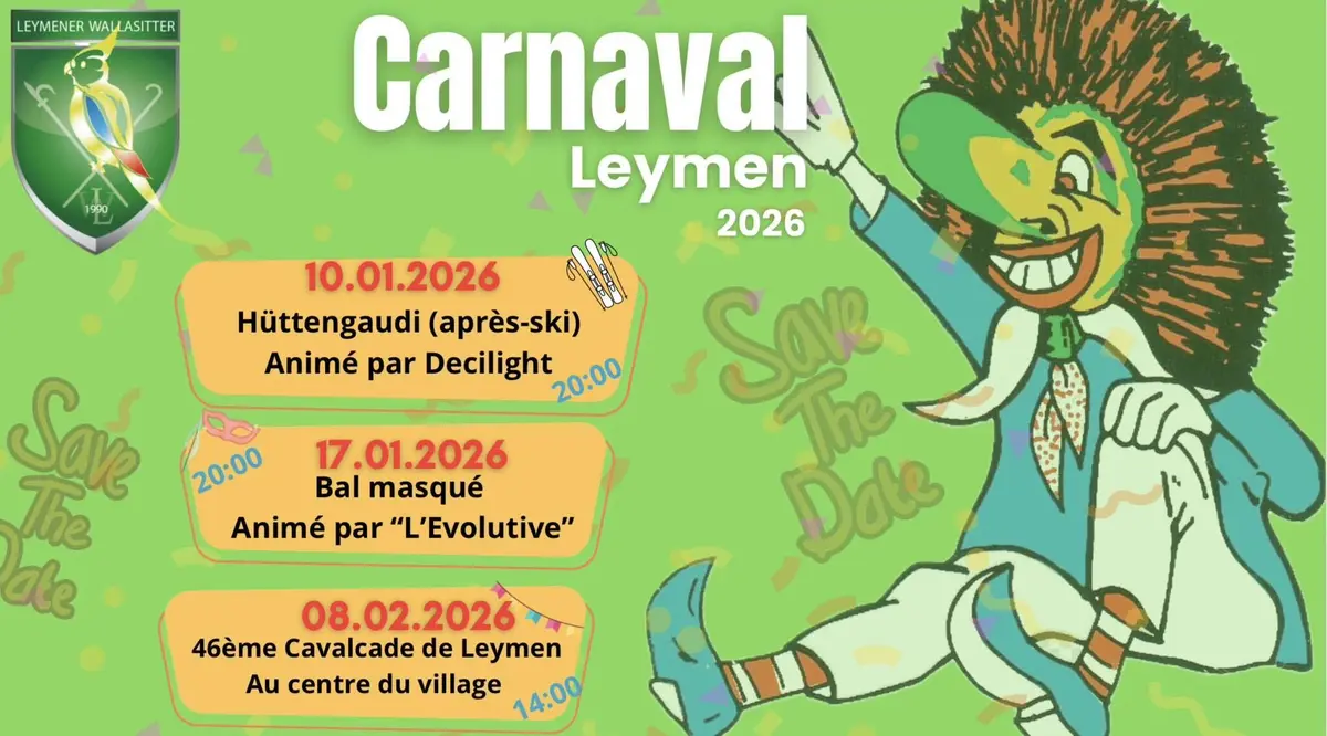 Le programme du Carnaval de Leymen 2026